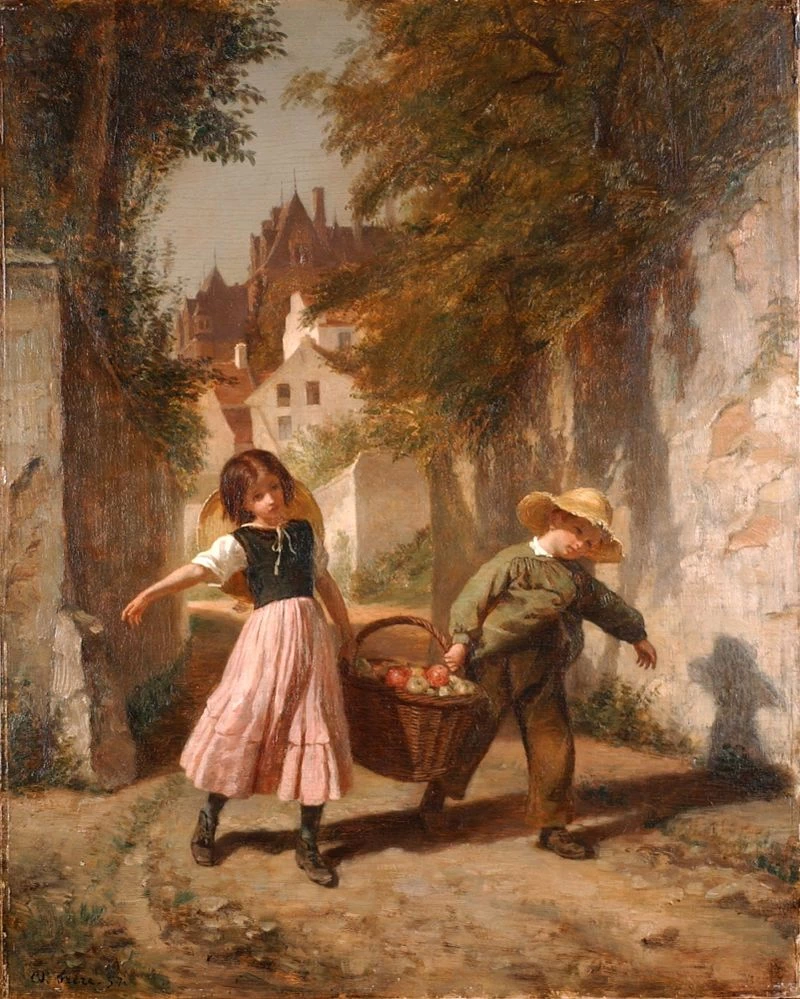 Di ritorno dal mercato (1857)